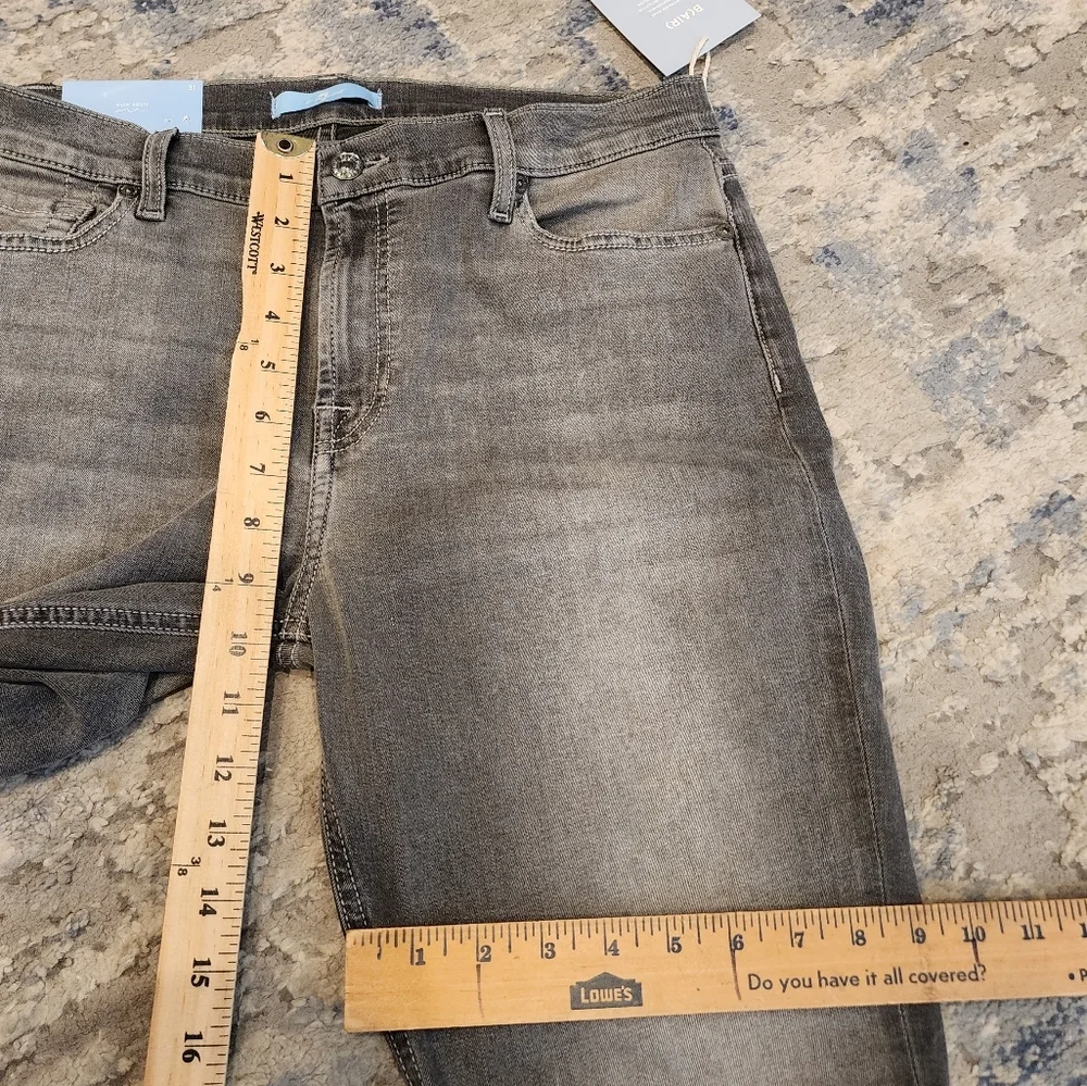 NWT 7 For All‎ Mankind B(air) Denim Grey Ankle Skinny Jeans Women's Size 31 (12)